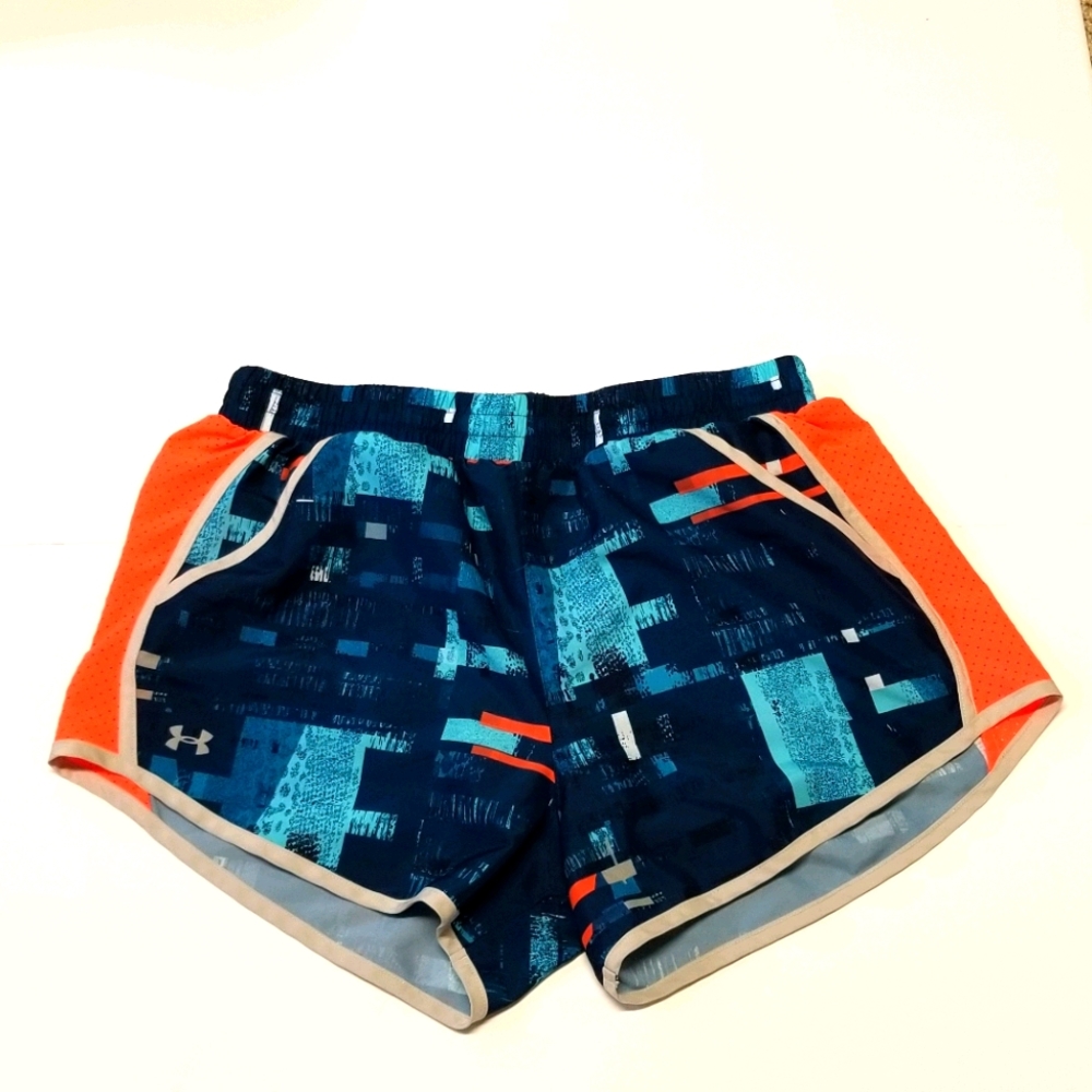 Under Armour women's navy coral turquoise shorts